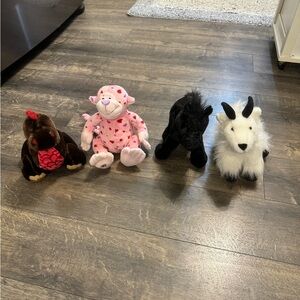 Lot of 4 Ganz Webkins Stuffed Animals from 2008-2009‎